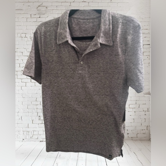 Threads 4 Thought Heathered Polo Small NWT | Gray Purple + Sustainable Stretch - Picture 1 of 4